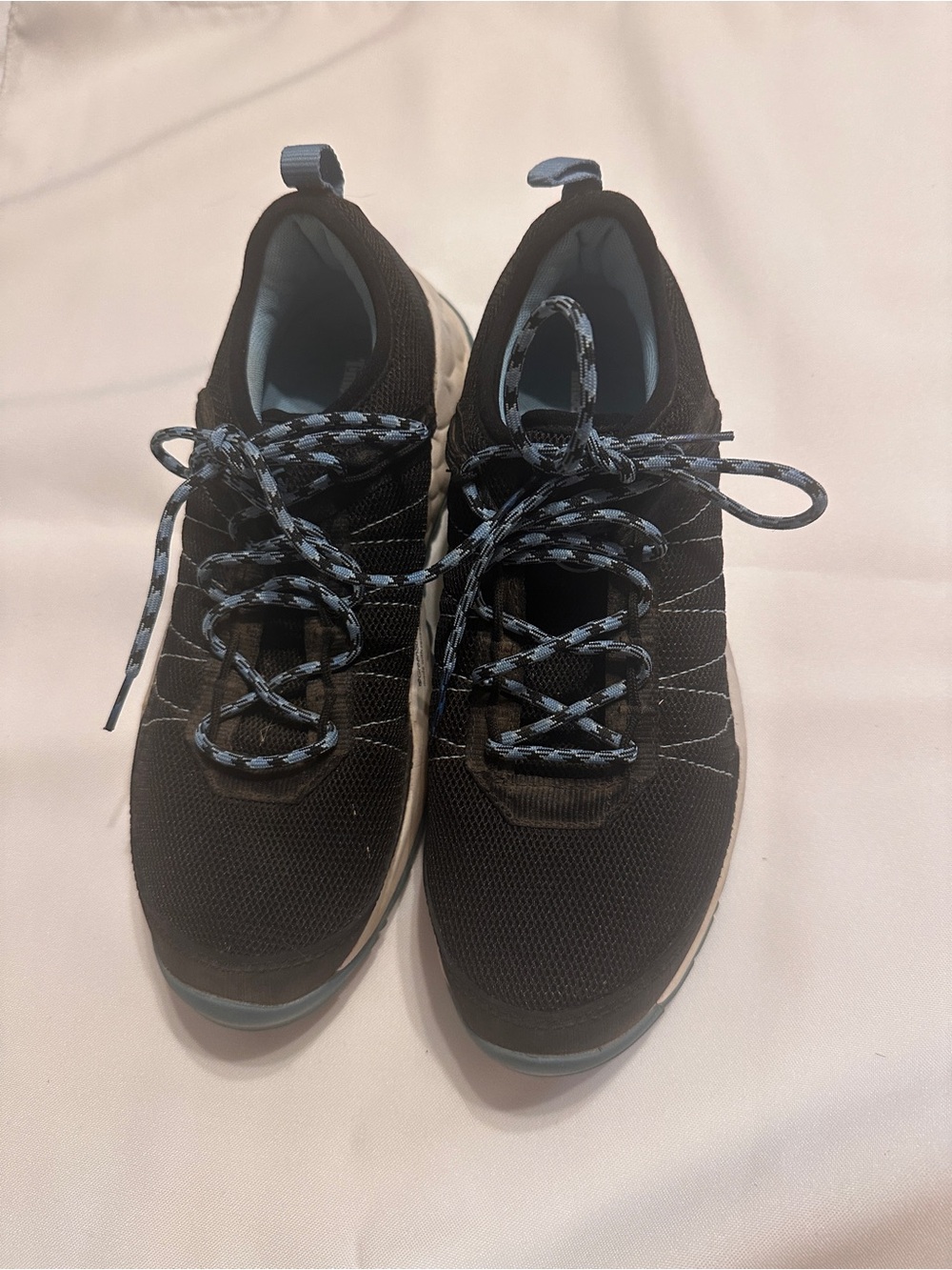 Timberland black white and blue sneakers size 7.5